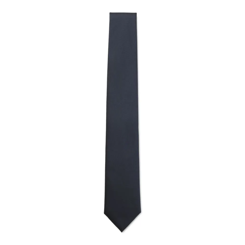 Micro-pattern jacquard tie with silk