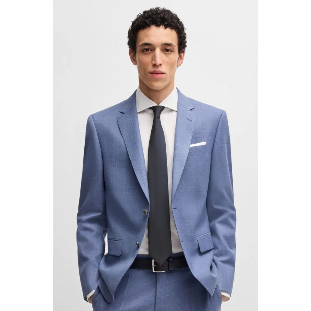 Micro-pattern jacquard tie with silk
