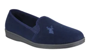 Mirak Stag Mens Classic Velour Full Slipper
