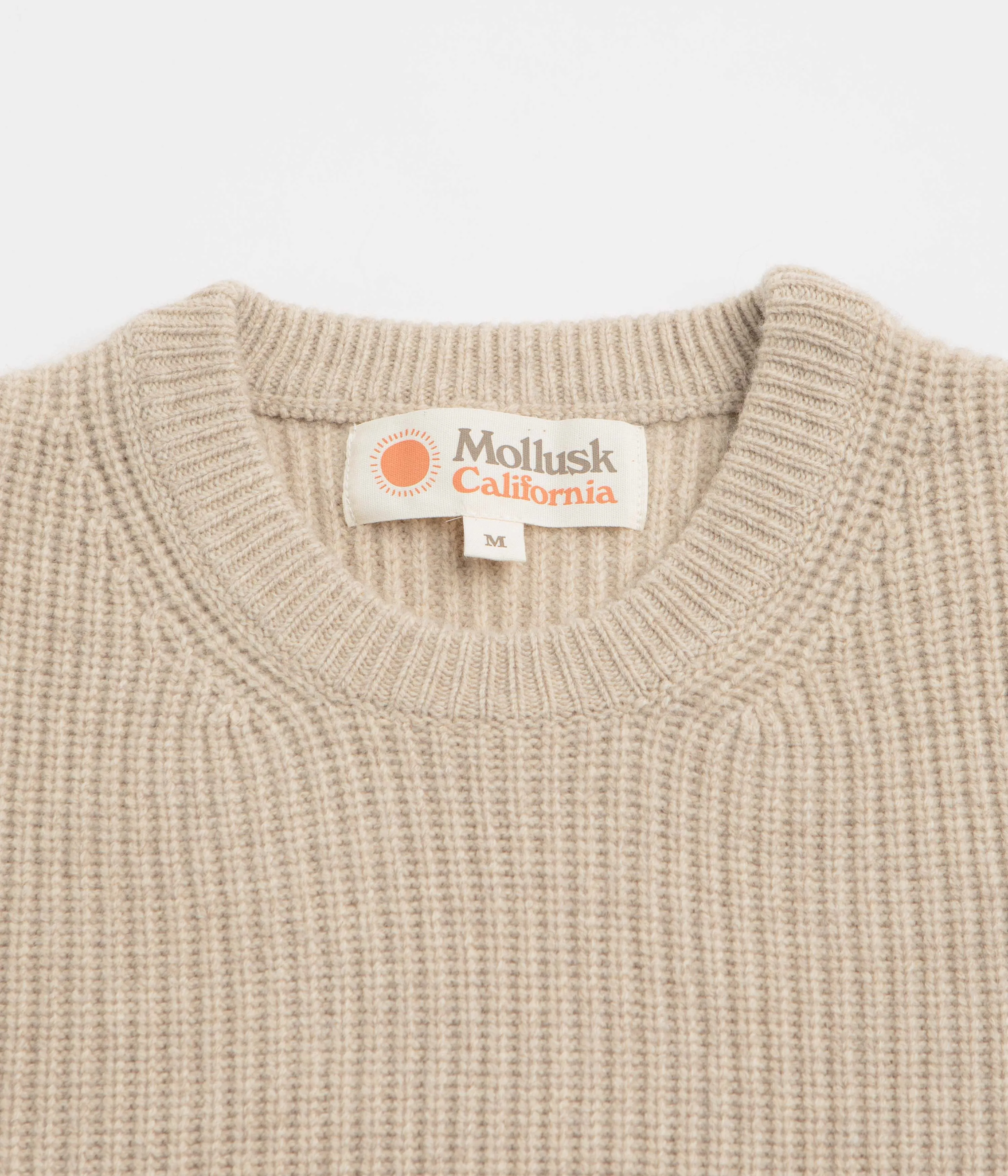 Mollusk Merino Crewneck Sweatshirt - Linen