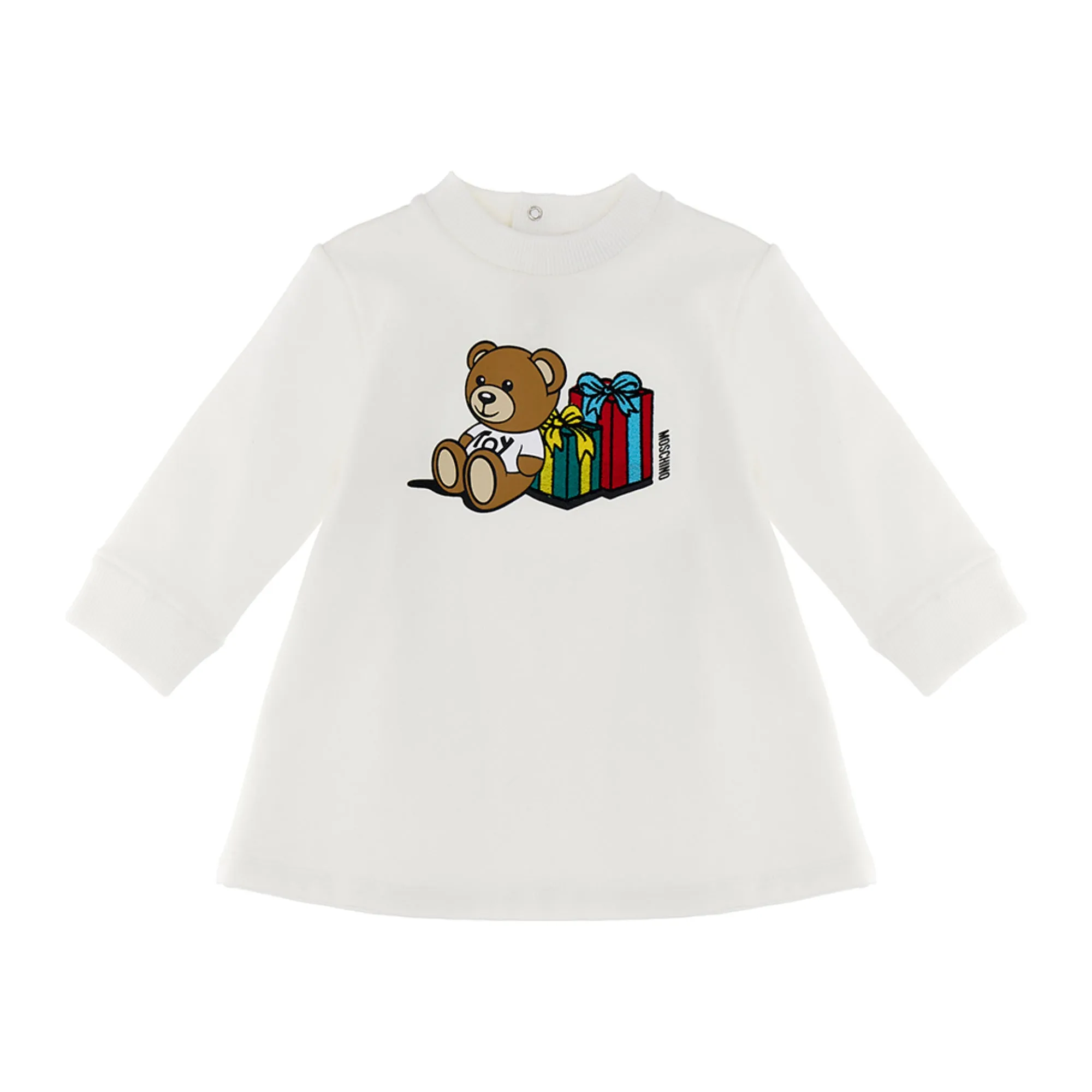 Moschino Kids Baby Girl's Cloud Dress with Teddy Bear