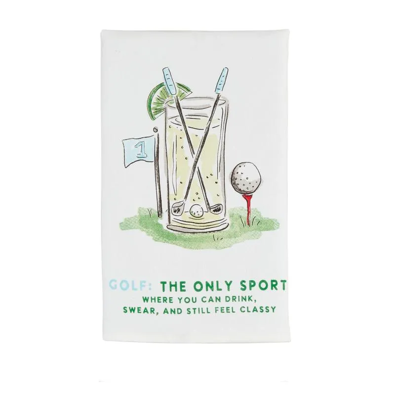 Mud Pie Golf Tea Towel