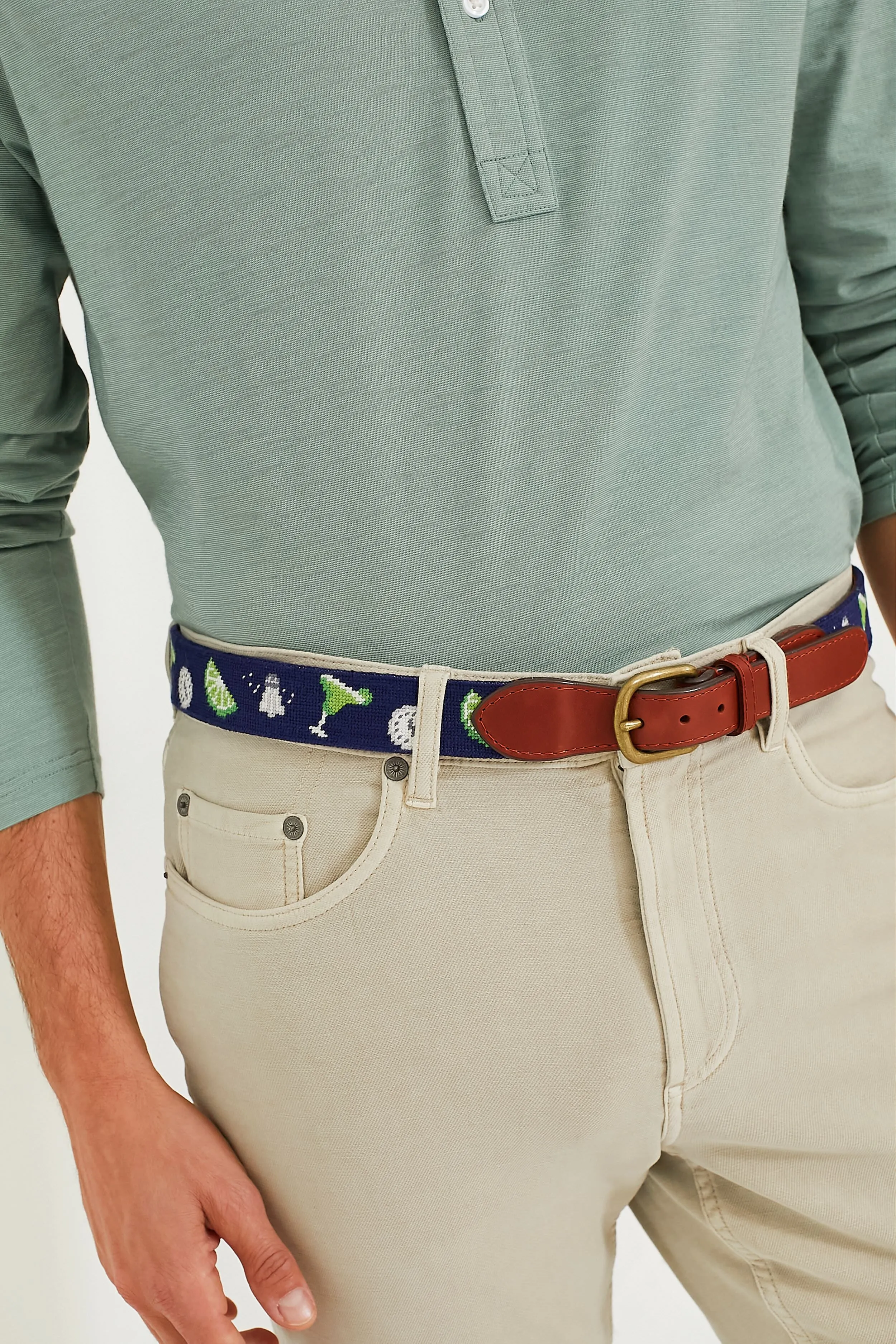 Navy Margaritaville 5 O'Clock Somewhere Belt