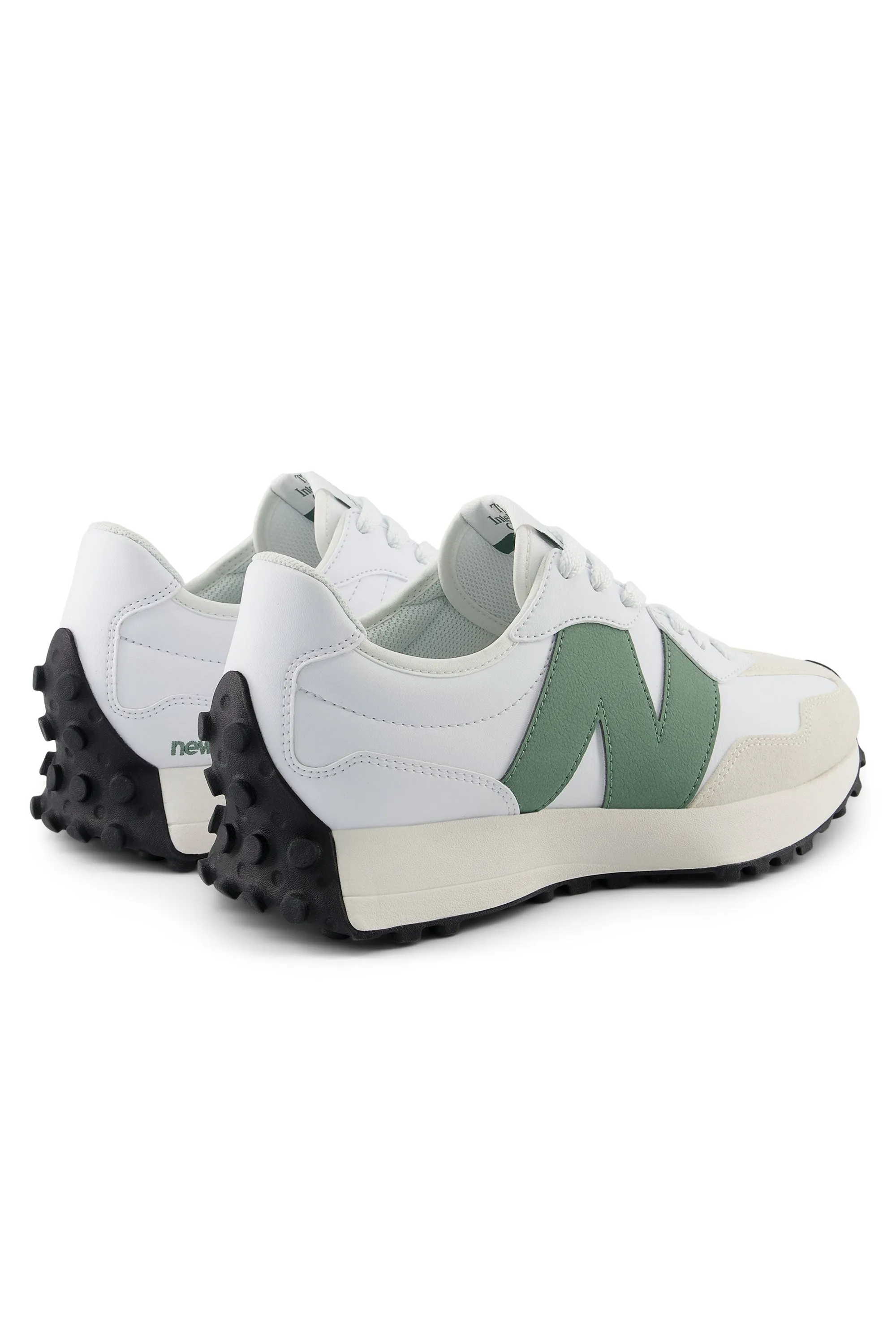 New Balance 327 Trainer White/Dark Juniper