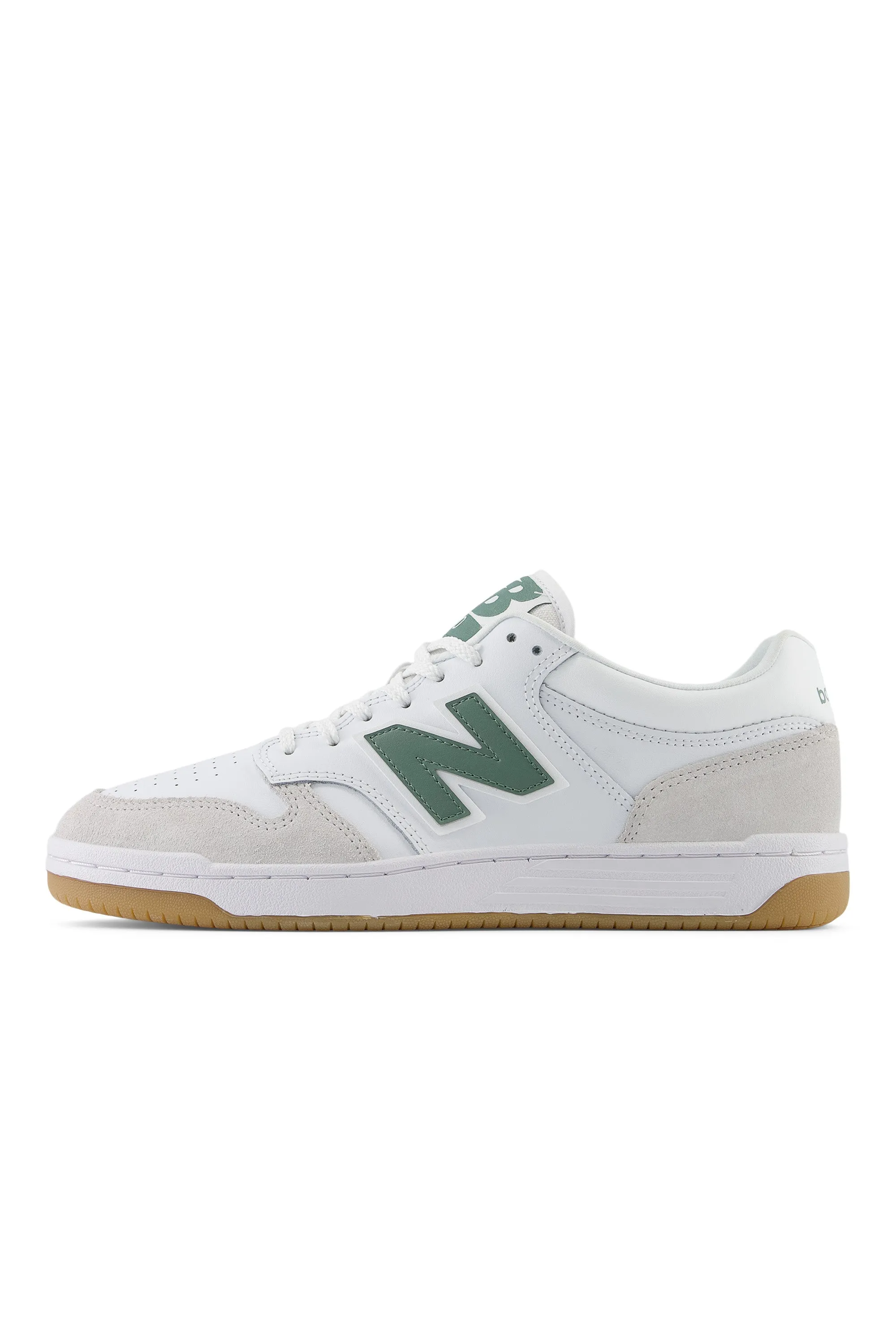 New Balance 480 Trainers White with Grey Matter