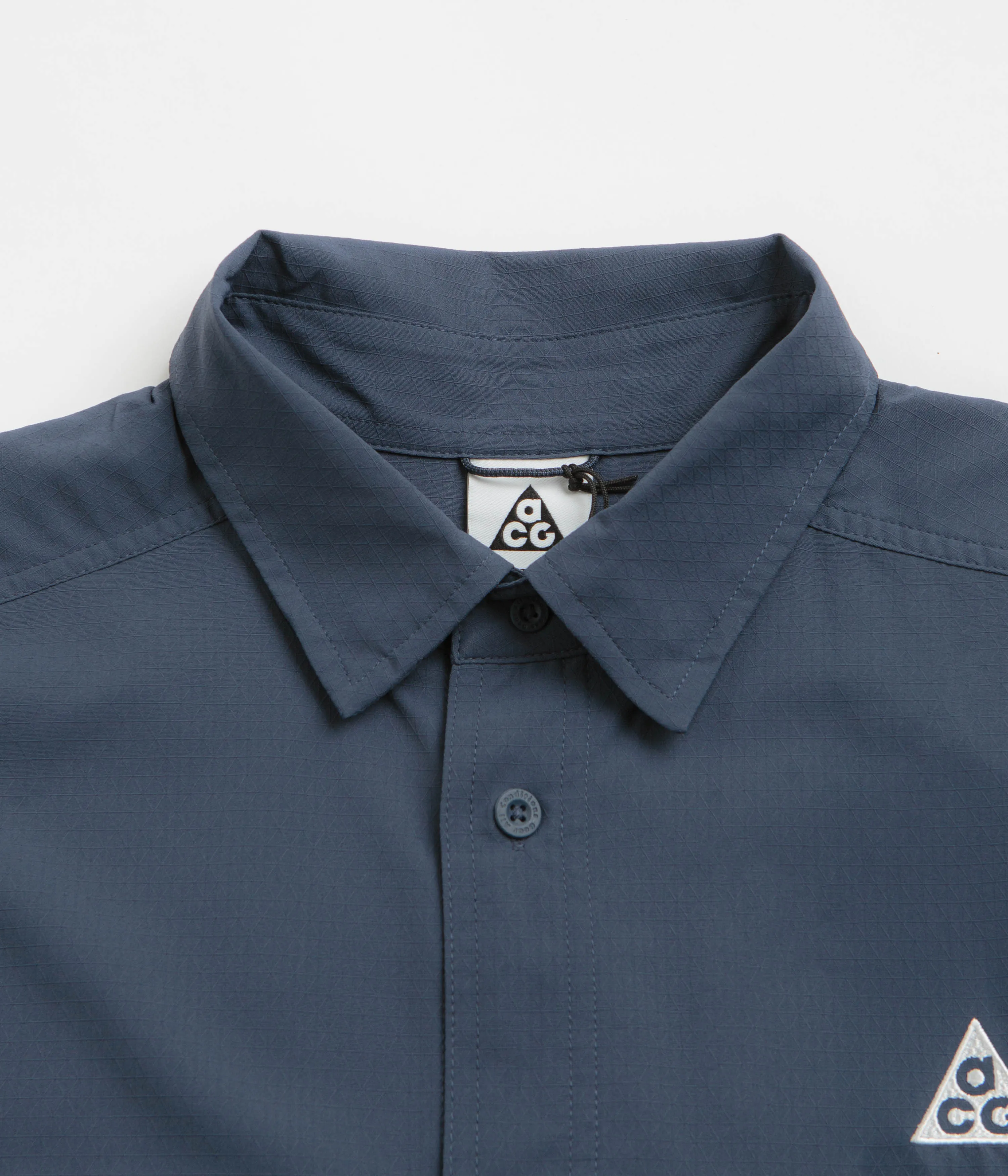 Nike ACG UV Devastation Trail Shirt - Thunder Blue / Summit White