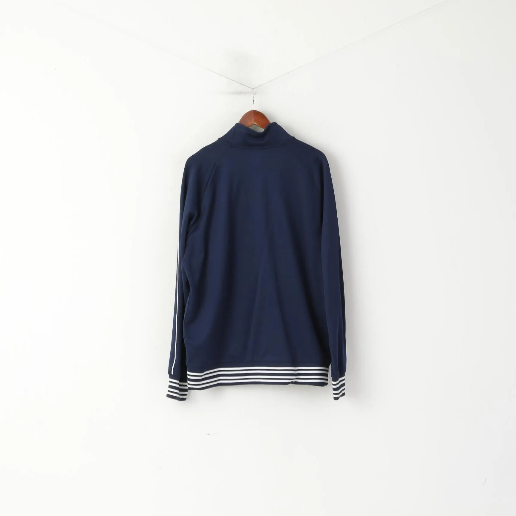 Nike Men XL Sweatshirt Navy Cotton MFK Molde Football Sport Full Zipp Track Top
