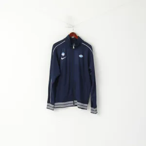 Nike Men XL Sweatshirt Navy Cotton MFK Molde Football Sport Full Zipp Track Top