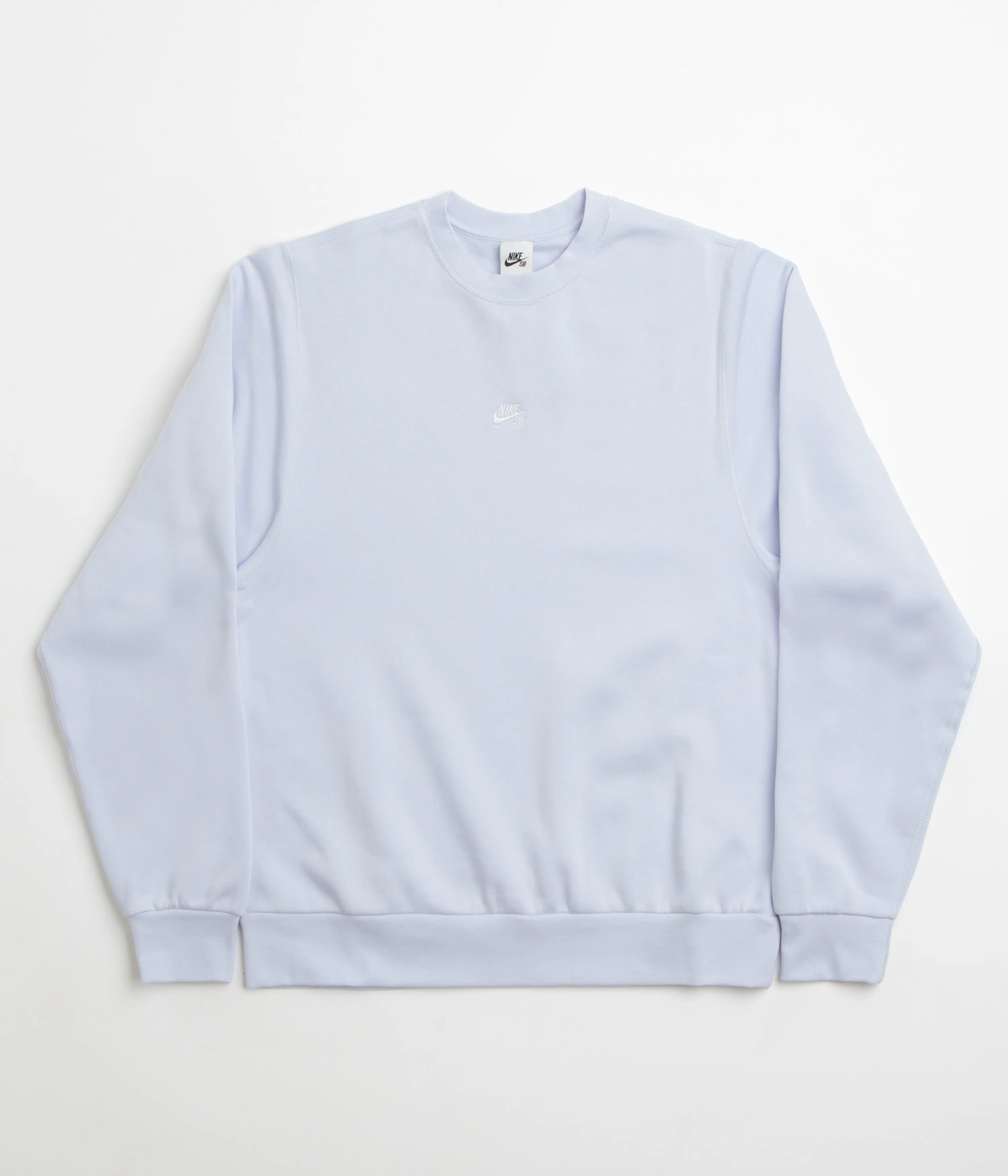 Nike SB Essential Logo Crewneck Sweatshirt - Football Grey / White