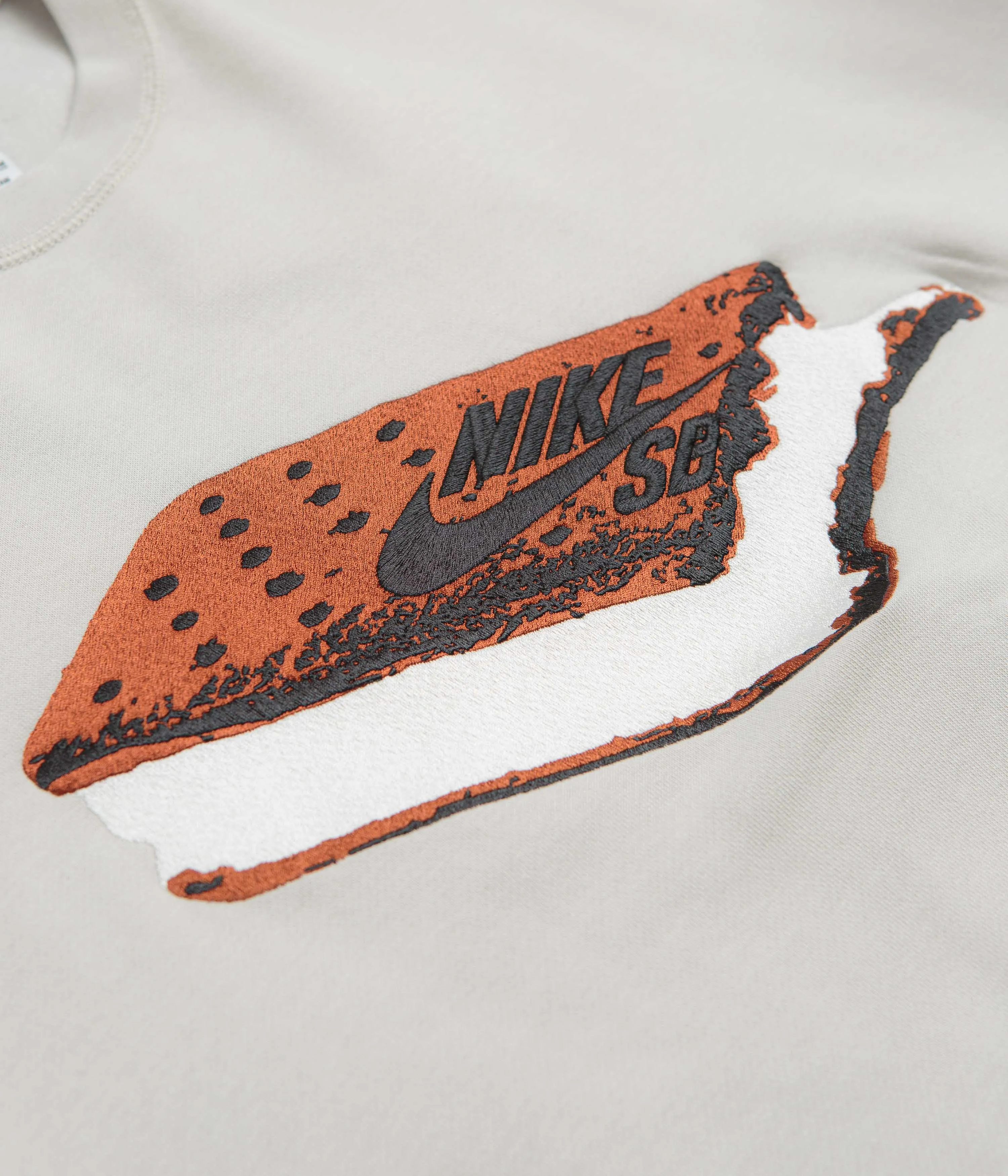 Nike SB Slider Crewneck Sweatshirt - Light Bone / White