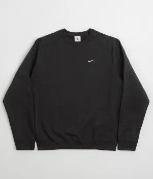 Nike Solo Swoosh Crewneck Sweatshirt - Black / White