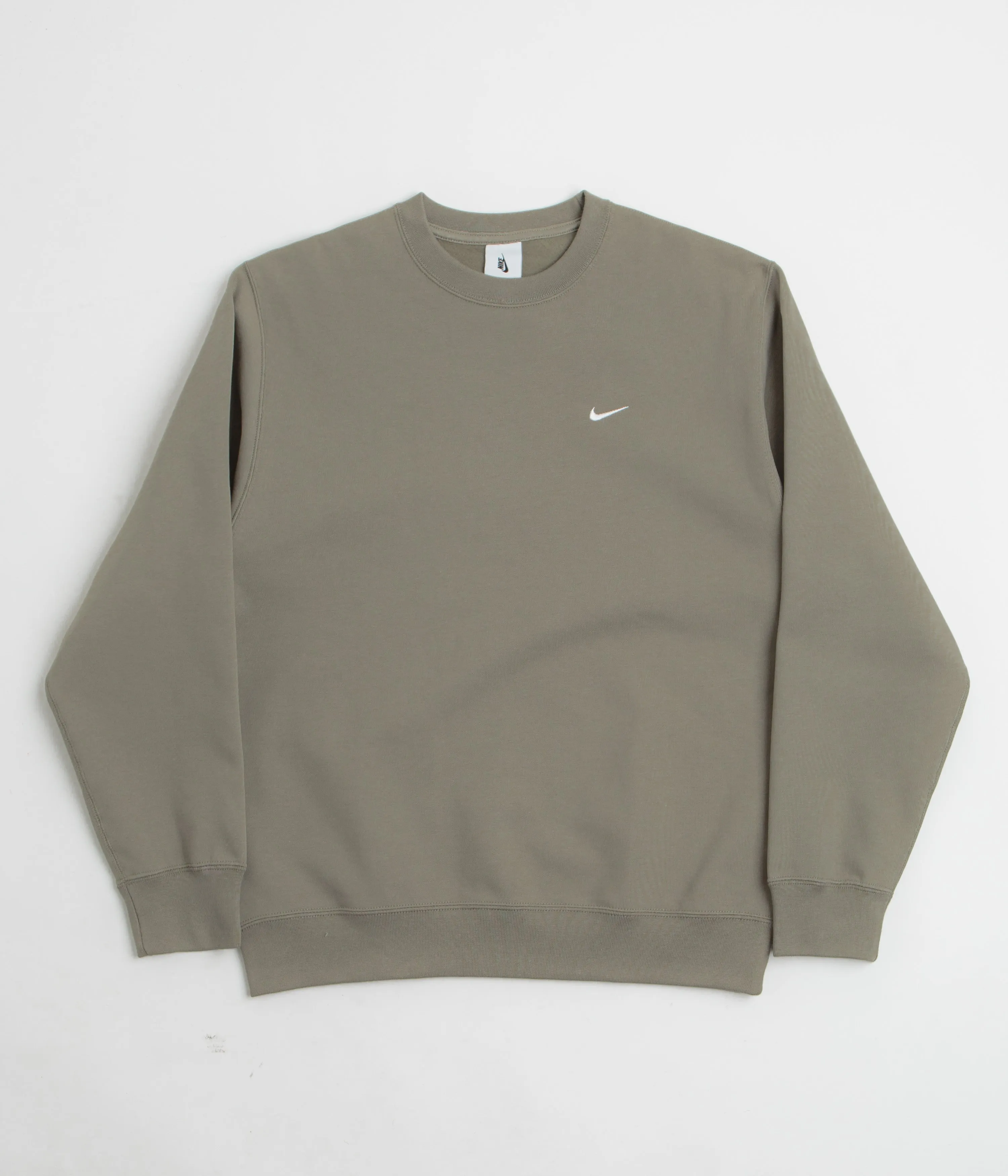 Nike Solo Swoosh Crewneck Sweatshirt - Light Army / White