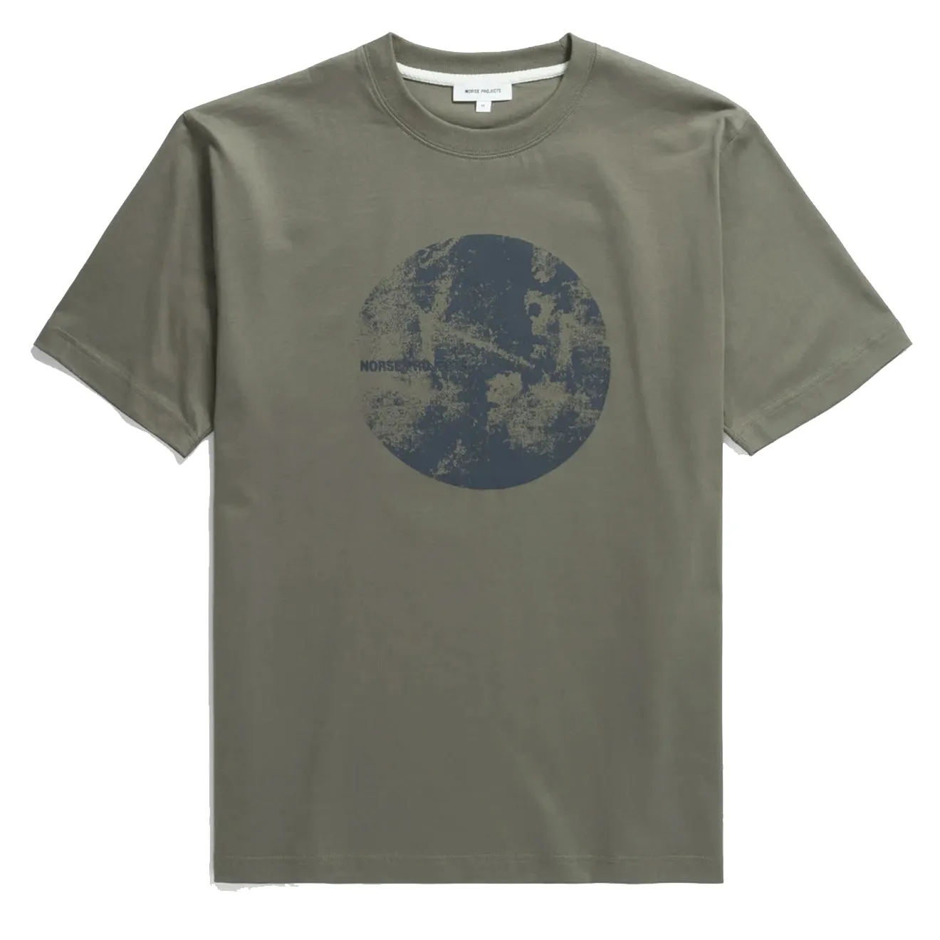 Norse Projects Johannes Organic Circle Print T-shirt Sediment Green