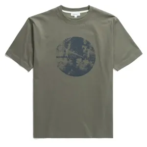Norse Projects Johannes Organic Circle Print T-shirt Sediment Green