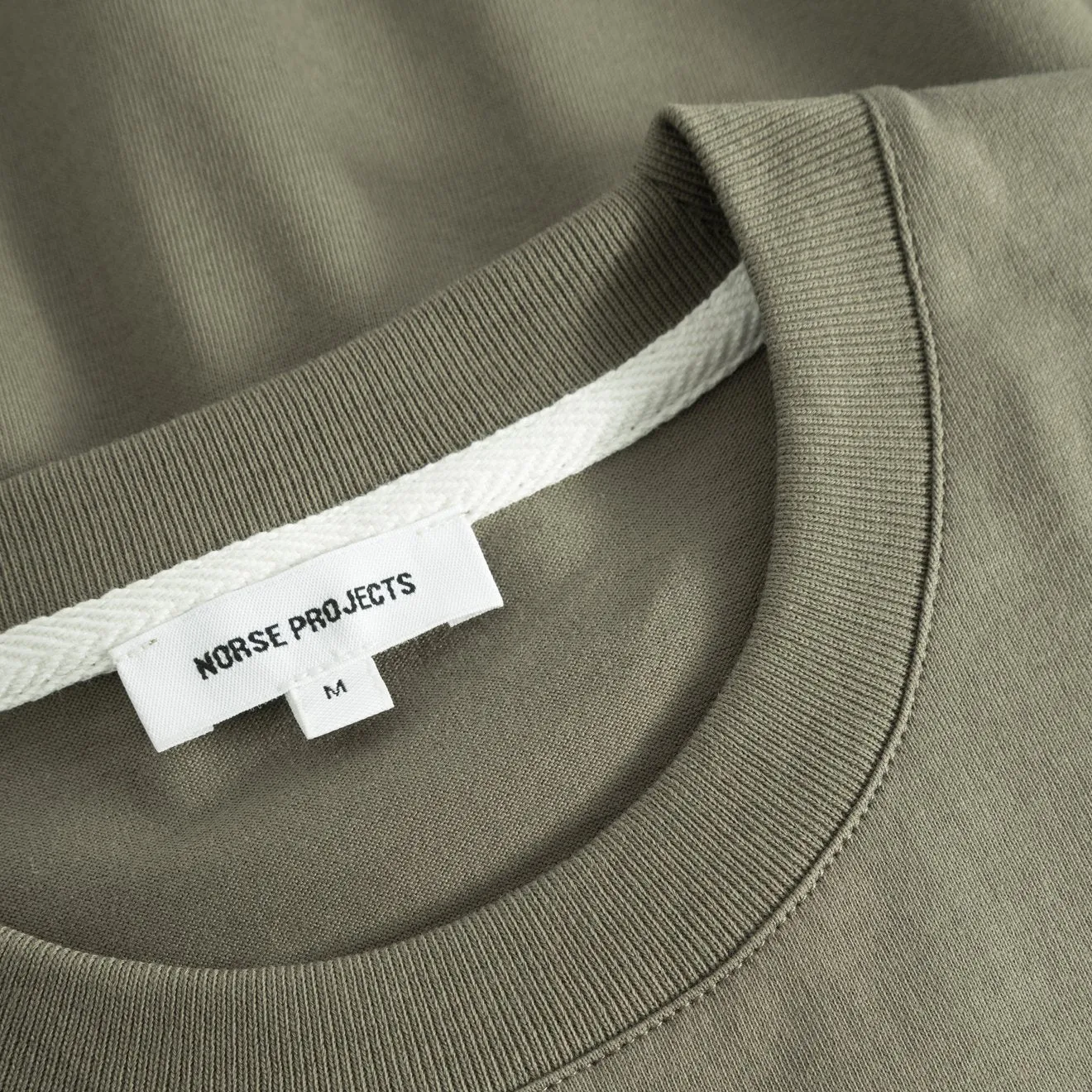 Norse Projects Johannes Organic Logo T-Shirt Sediment Green