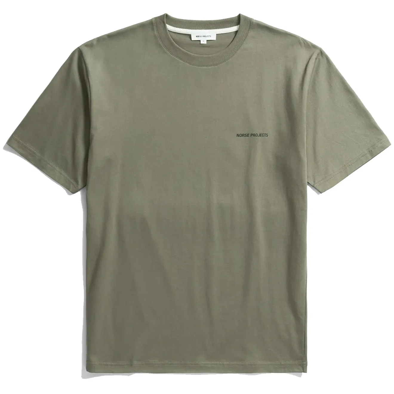 Norse Projects Johannes Organic Logo T-Shirt Sediment Green