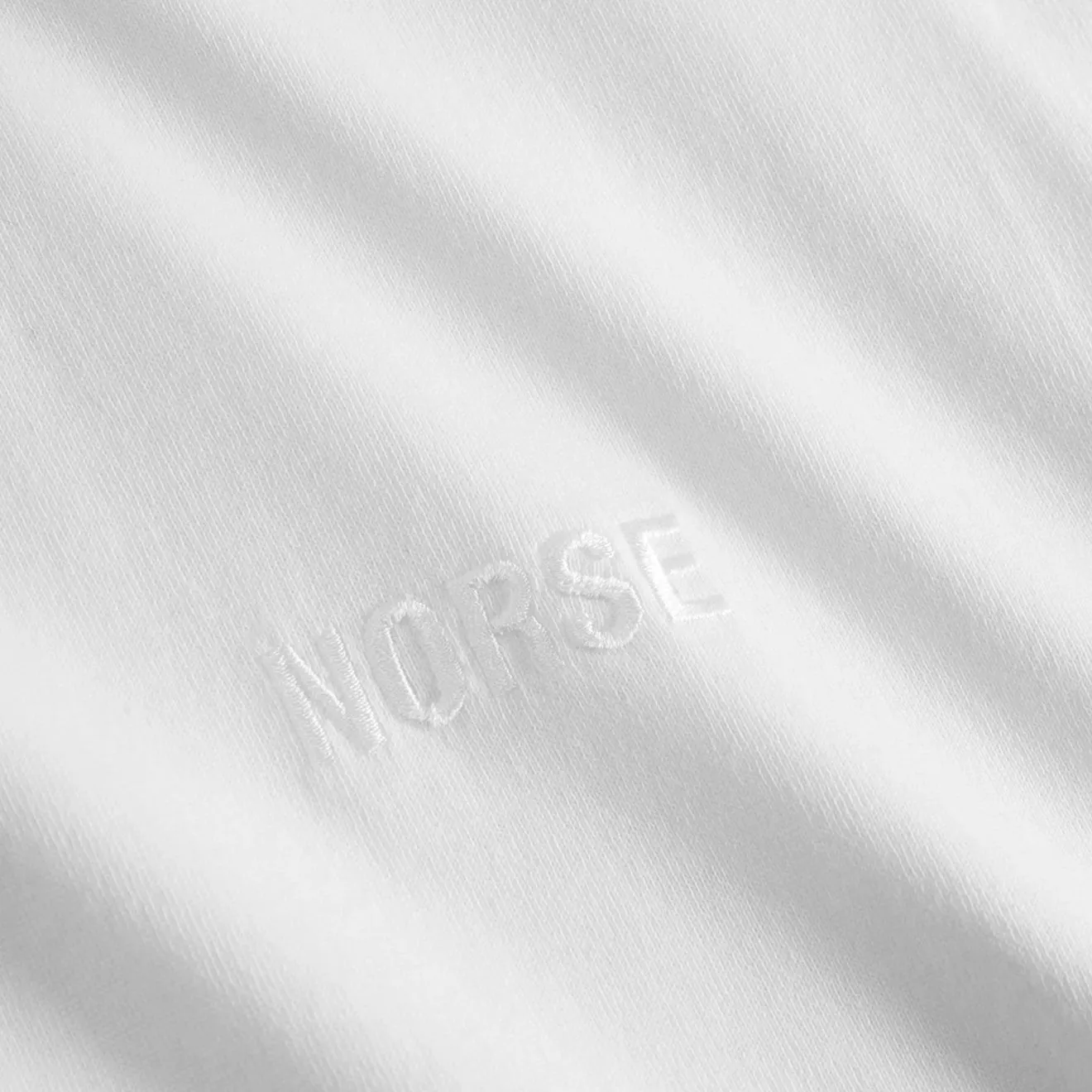 Norse Projects Johannes Organic NORSE Logo Print T-shirt White