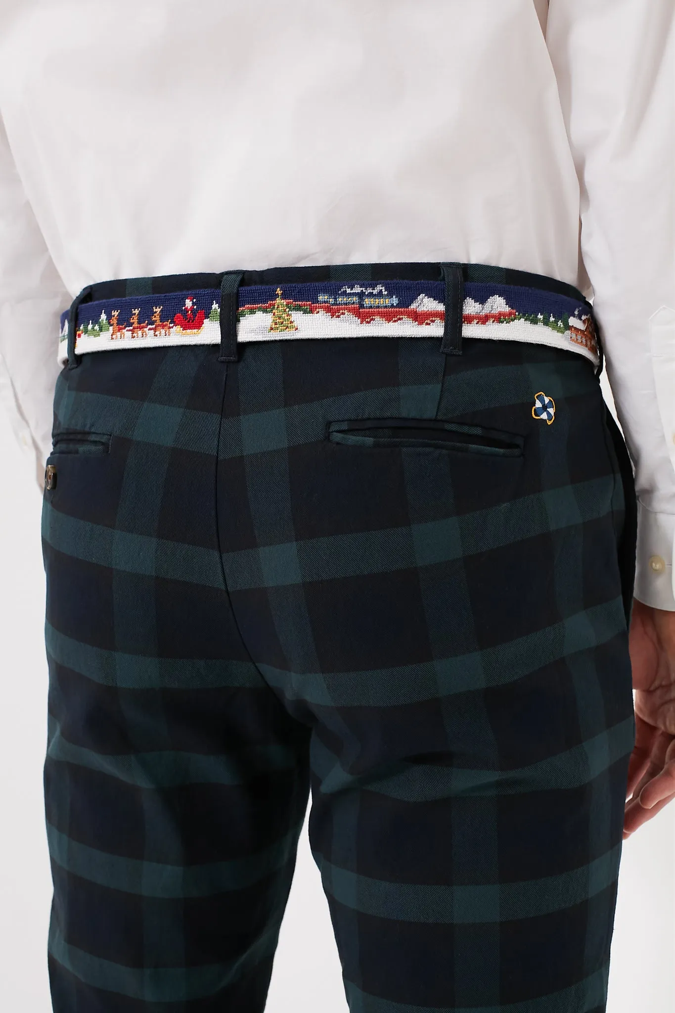 North Pole Needlepoint Belt