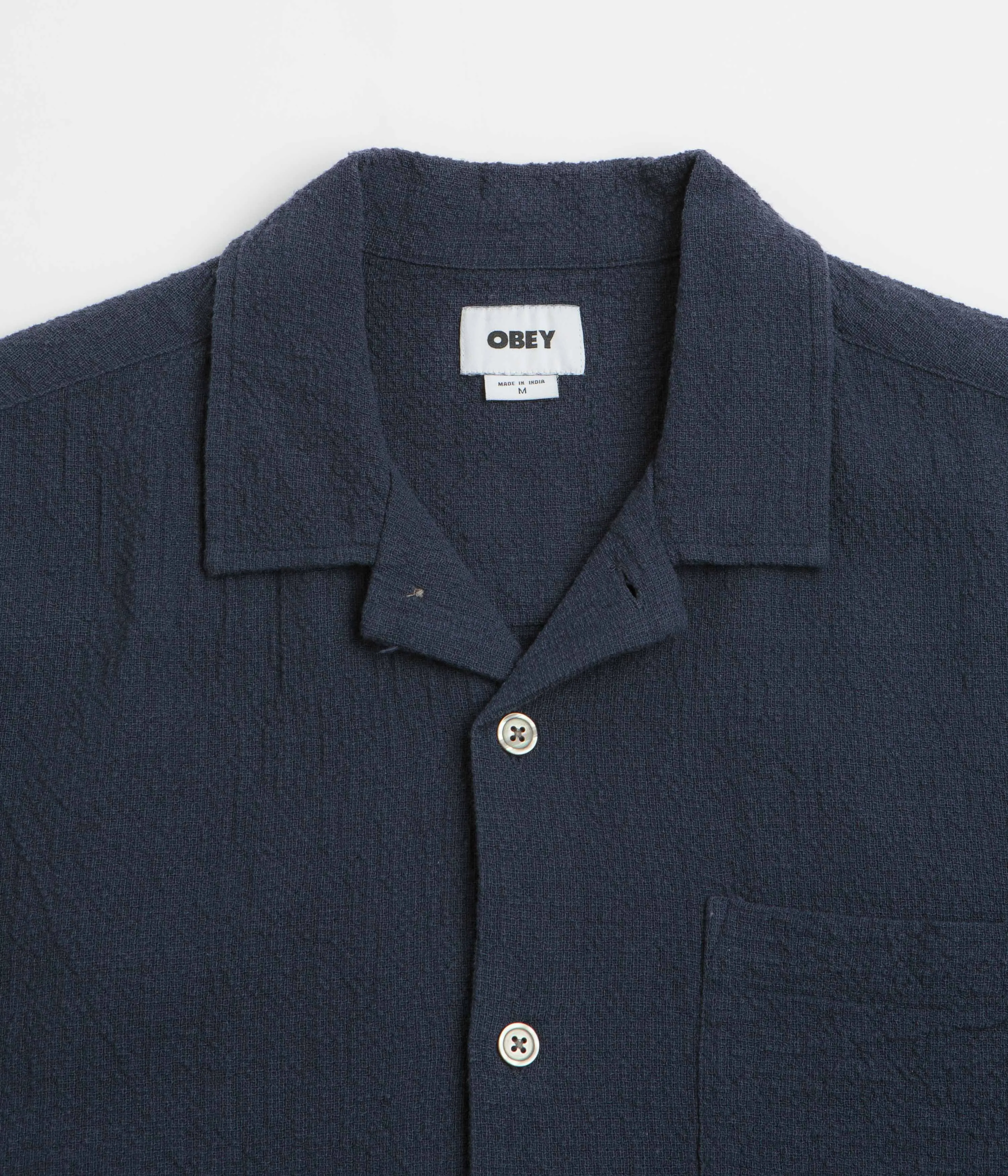 Obey Curtis Short Sleeve Shirt - Navy