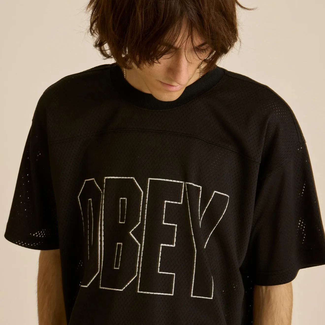 Obey Johnson Practice Jersey Black