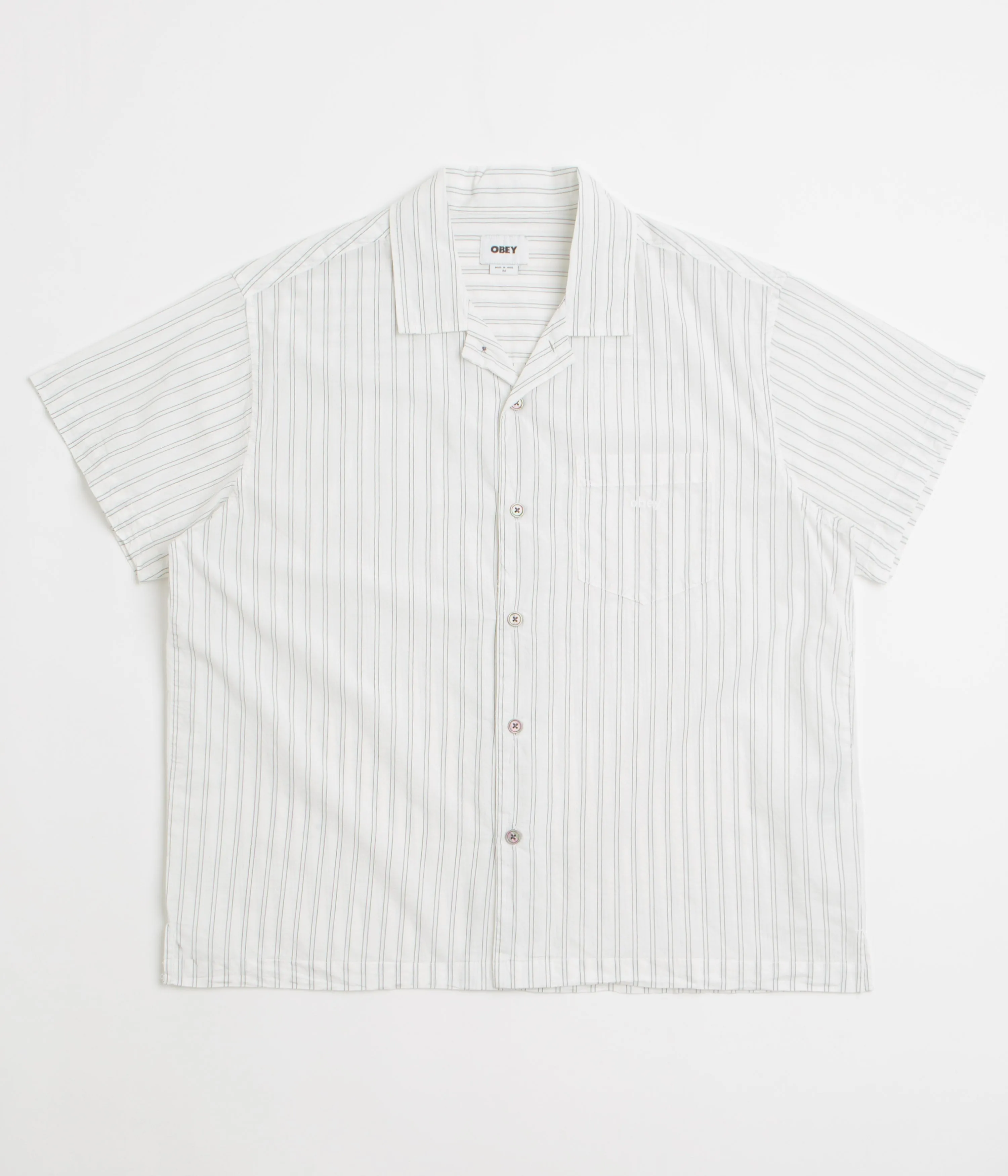 Obey Rizzo Short Sleeve Shirt - White Multi