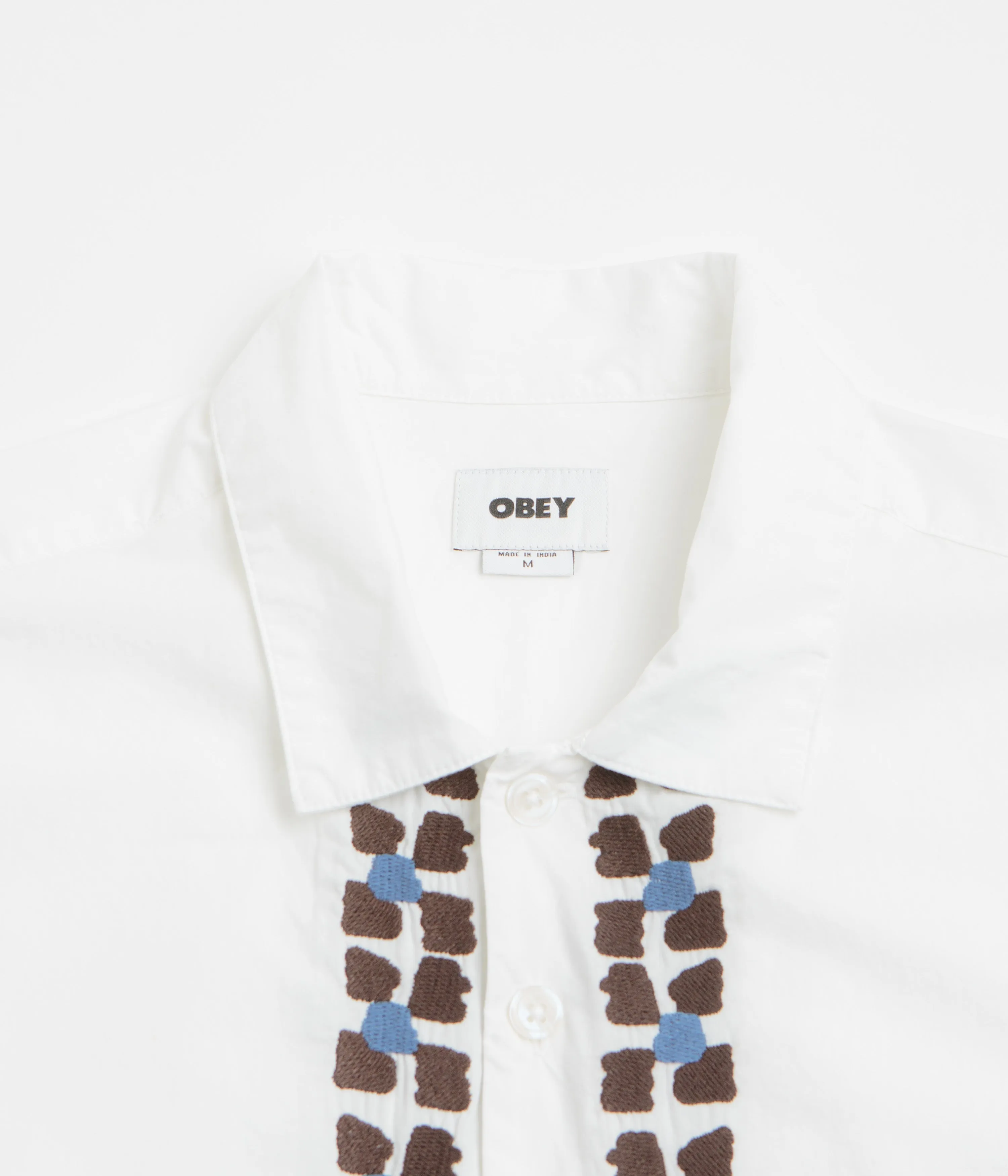 Obey Ruben Short Sleeve Shirt - White Multi