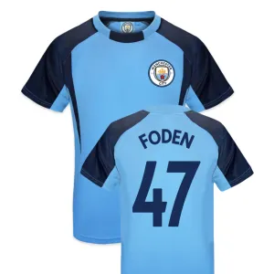 Official Manchester City Junior Training Top- Foden 47