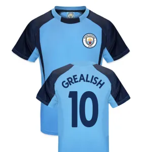 Official Manchester City Junior Training Top- Grealish 10