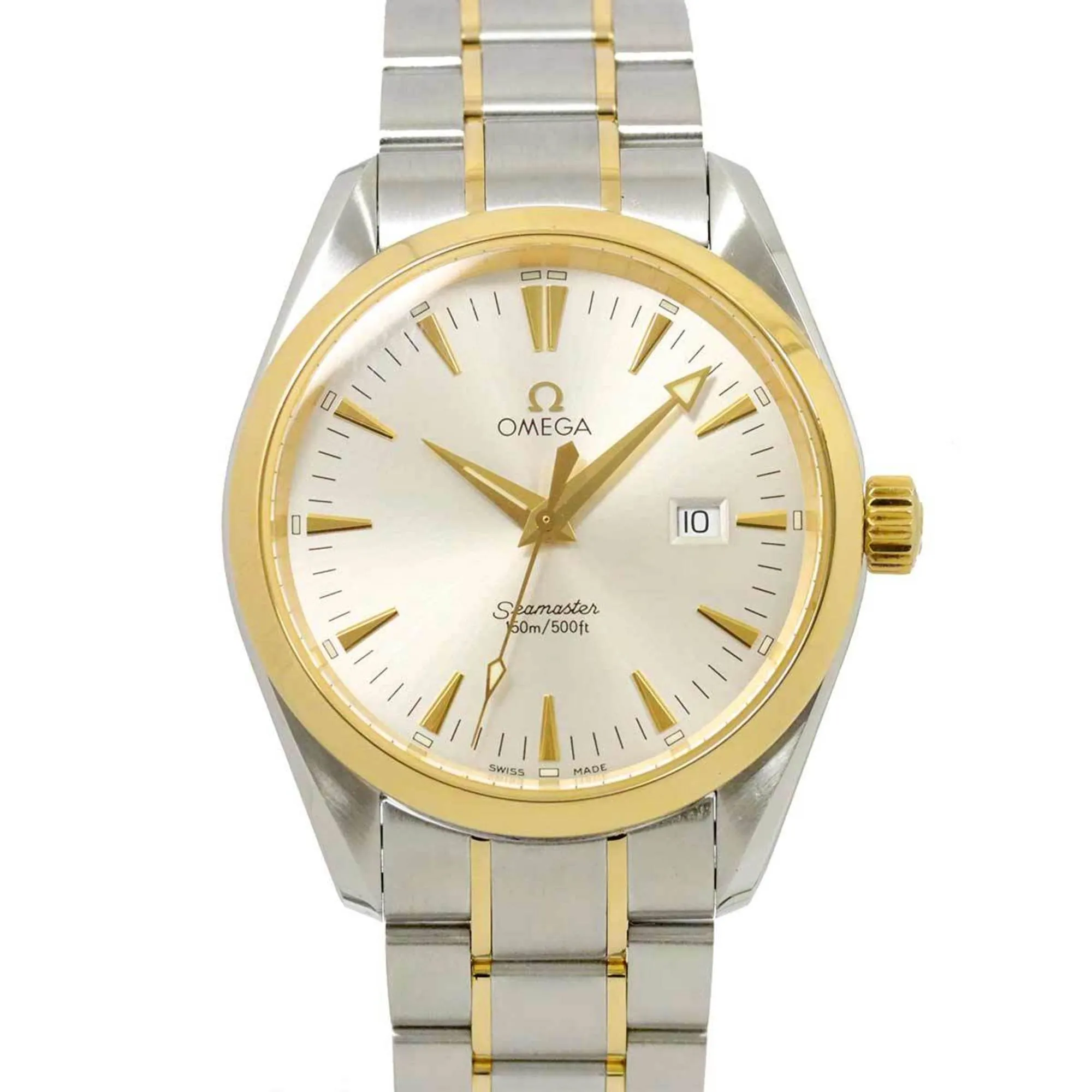 Omega Stainless Steel yellow gold Wristwatch (Pre-Owned)