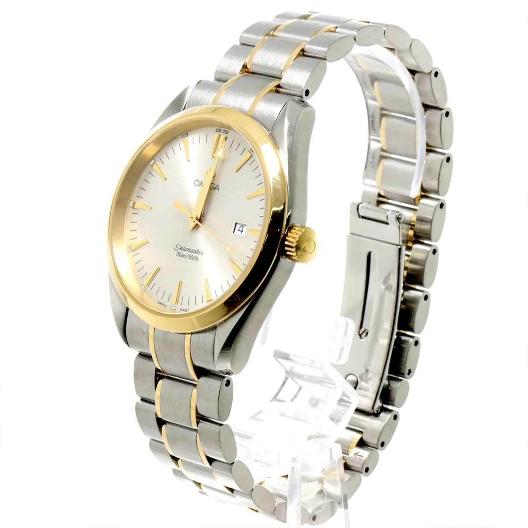 Omega Stainless Steel yellow gold Wristwatch (Pre-Owned)