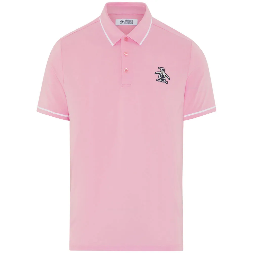 Original Penguin Heritage Polo Large Pete Logo Polo Shirt - Gelato Pink