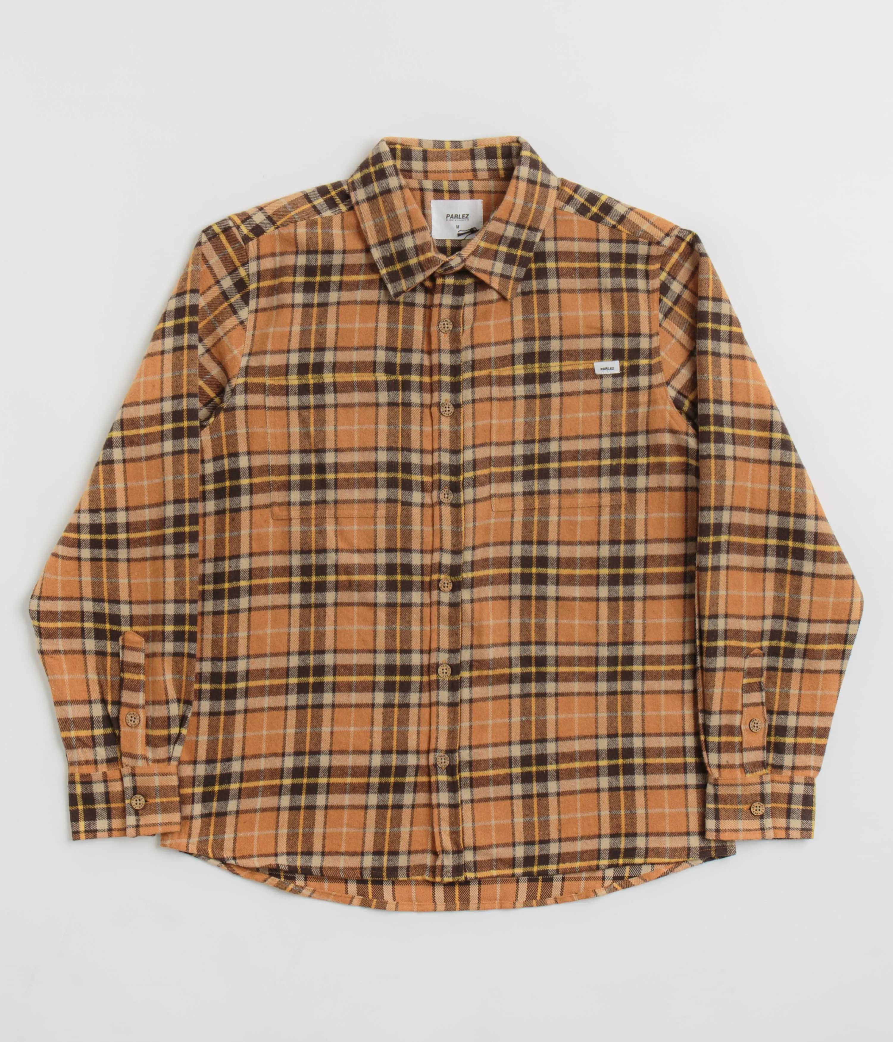Parlez Fernley Shirt - Orange Check
