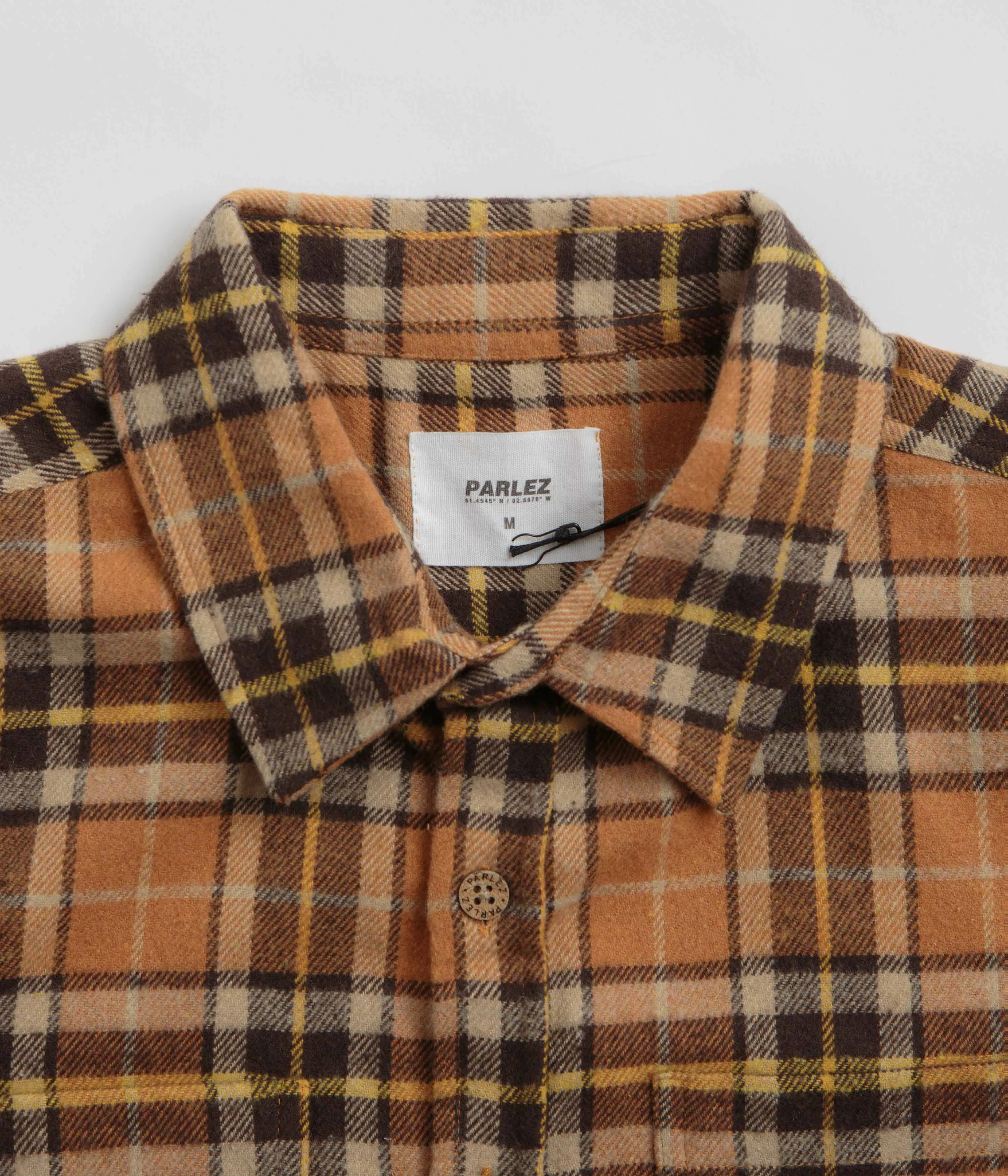 Parlez Fernley Shirt - Orange Check