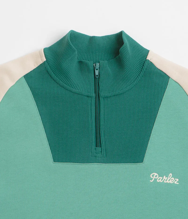 Parlez Zenith 1/4 Zip Sweatshirt - Sage Shore