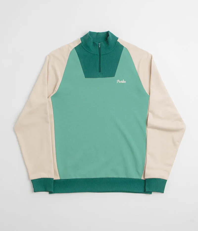 Parlez Zenith 1/4 Zip Sweatshirt - Sage Shore
