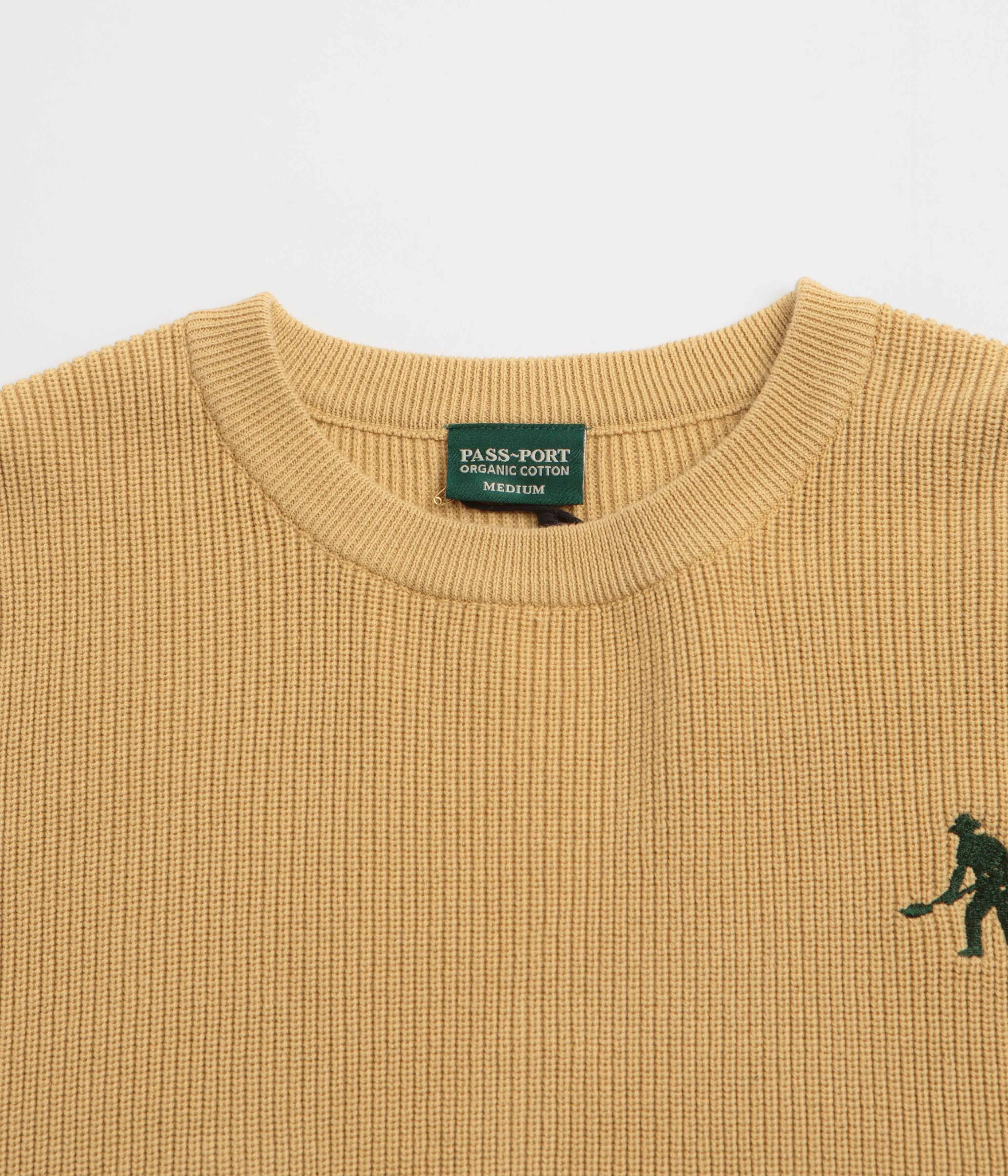 Pass Port Organic Cotton Stripe Knit Sweatshirt - Cream