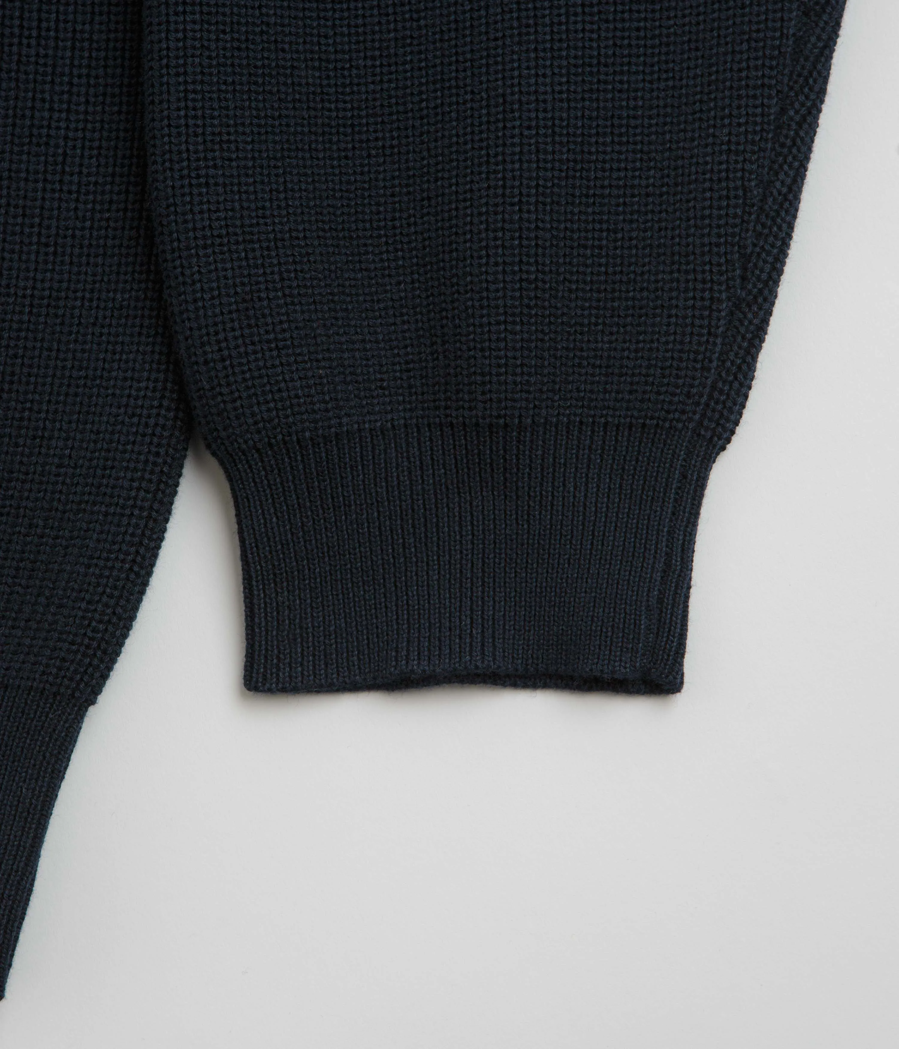 Pass Port Organic Cotton Stripe Knit Sweatshirt - Navy