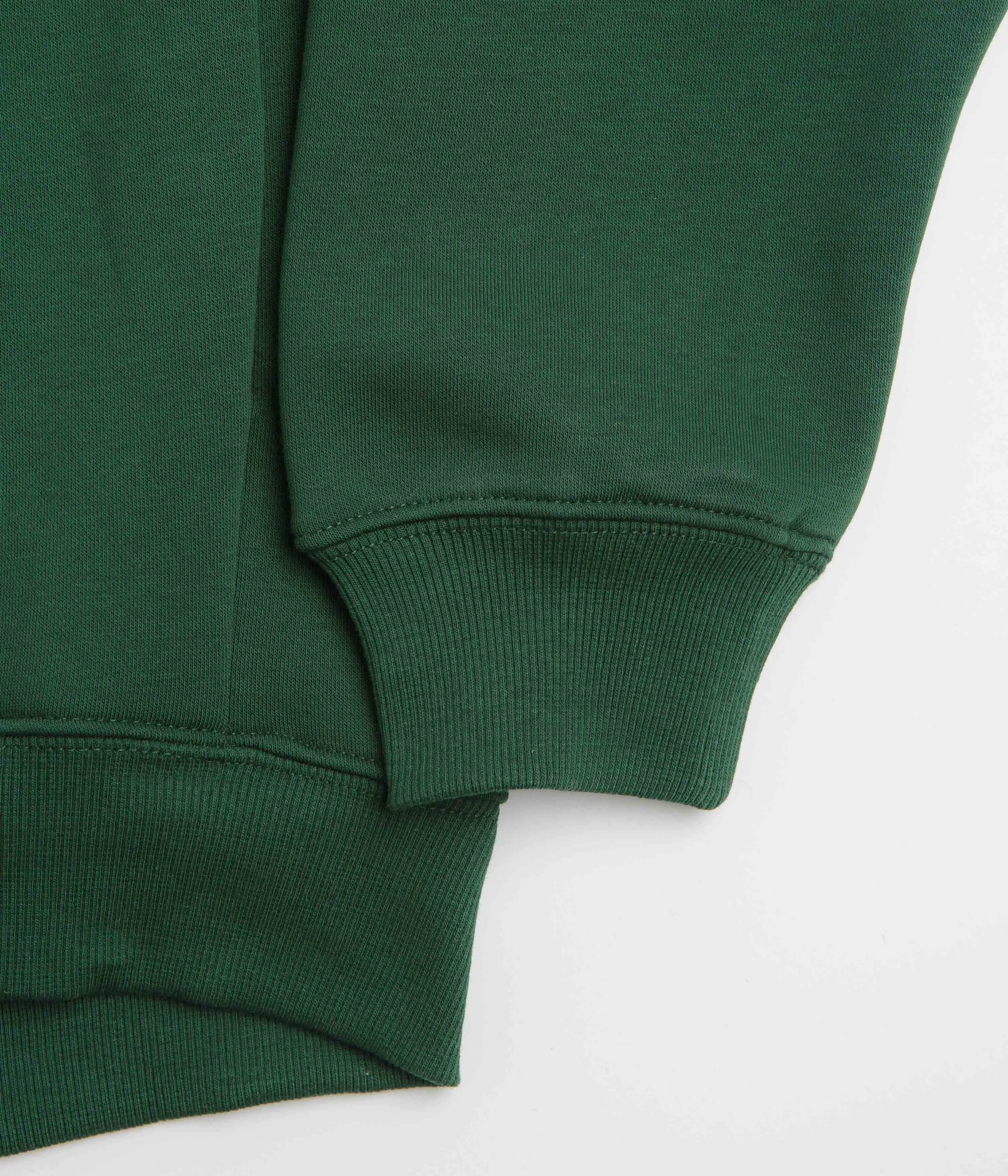Pasteelo Zip Up Trainer Sweatshirt - Forest