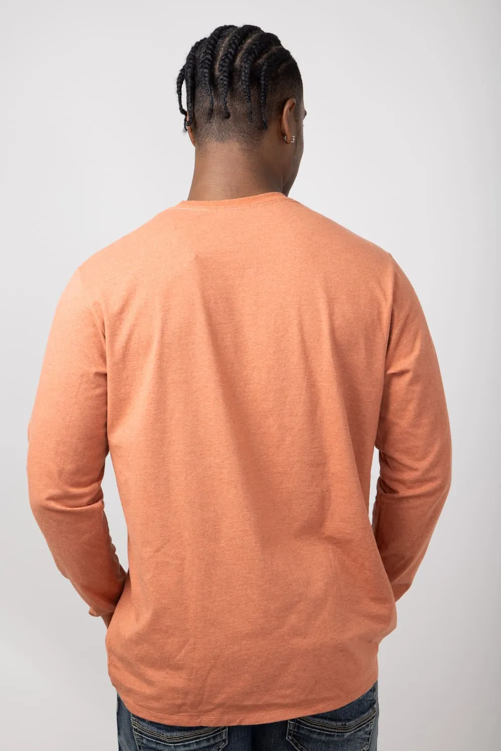 Patagonia Men’s Long Sleeve ’73 Logo Responsibili-Tee T-Shirt in Redtail Rust | 37780-RTLR