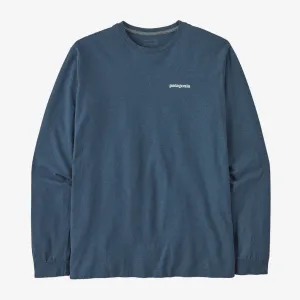 Patagonia Men's Long-Sleeved P-6 Logo Responsibili-Tee - Utility Blue