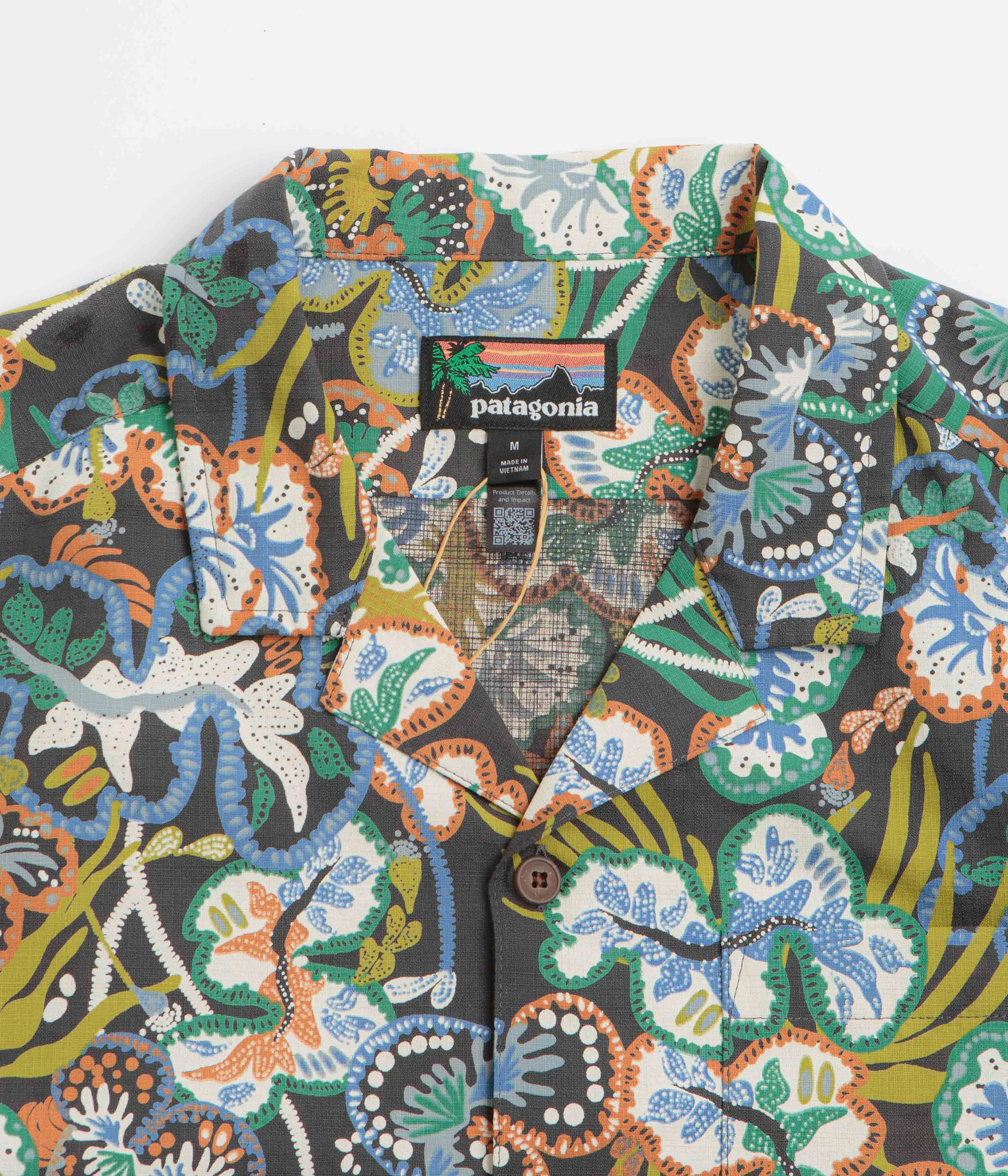 Patagonia Tidal Threads Camp Shirt - Undersea: Ink Black