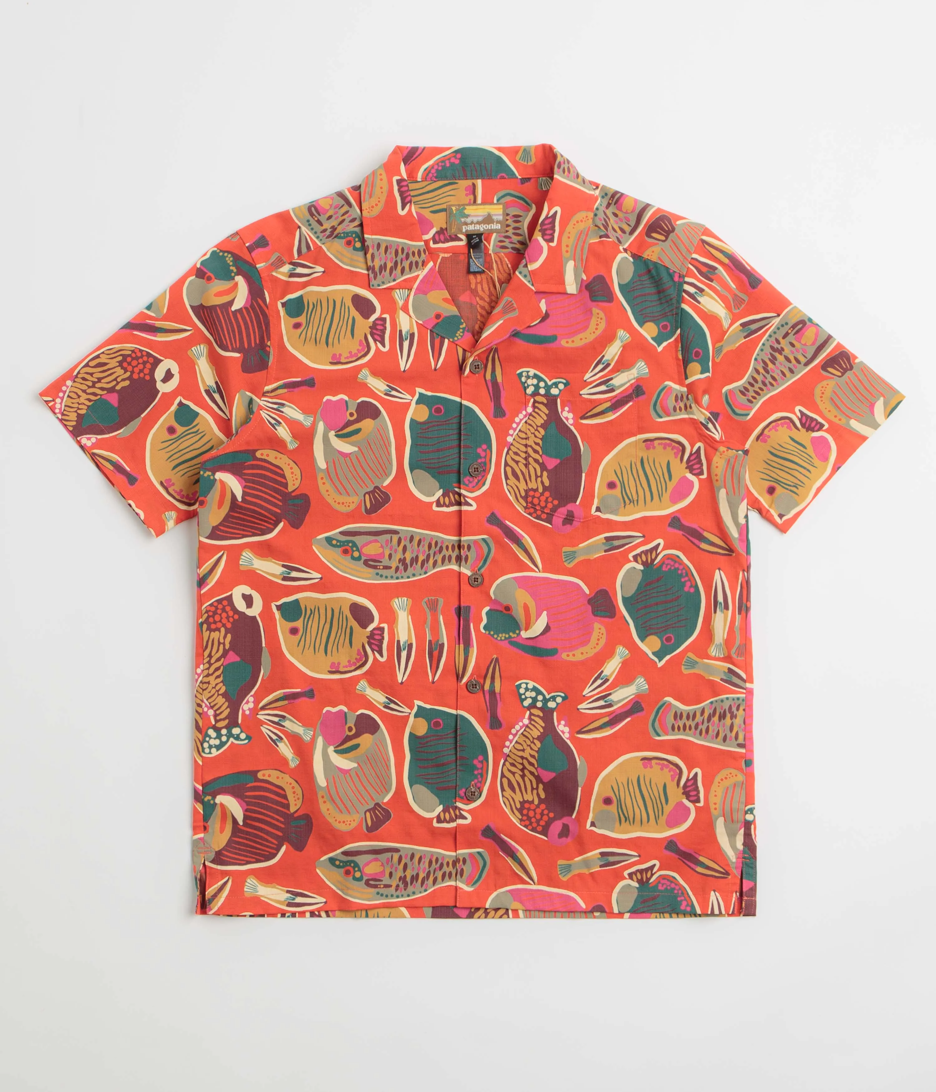 Patagonia Tidal Threads Camp Shirt - Wrasse: Pollinator Orange