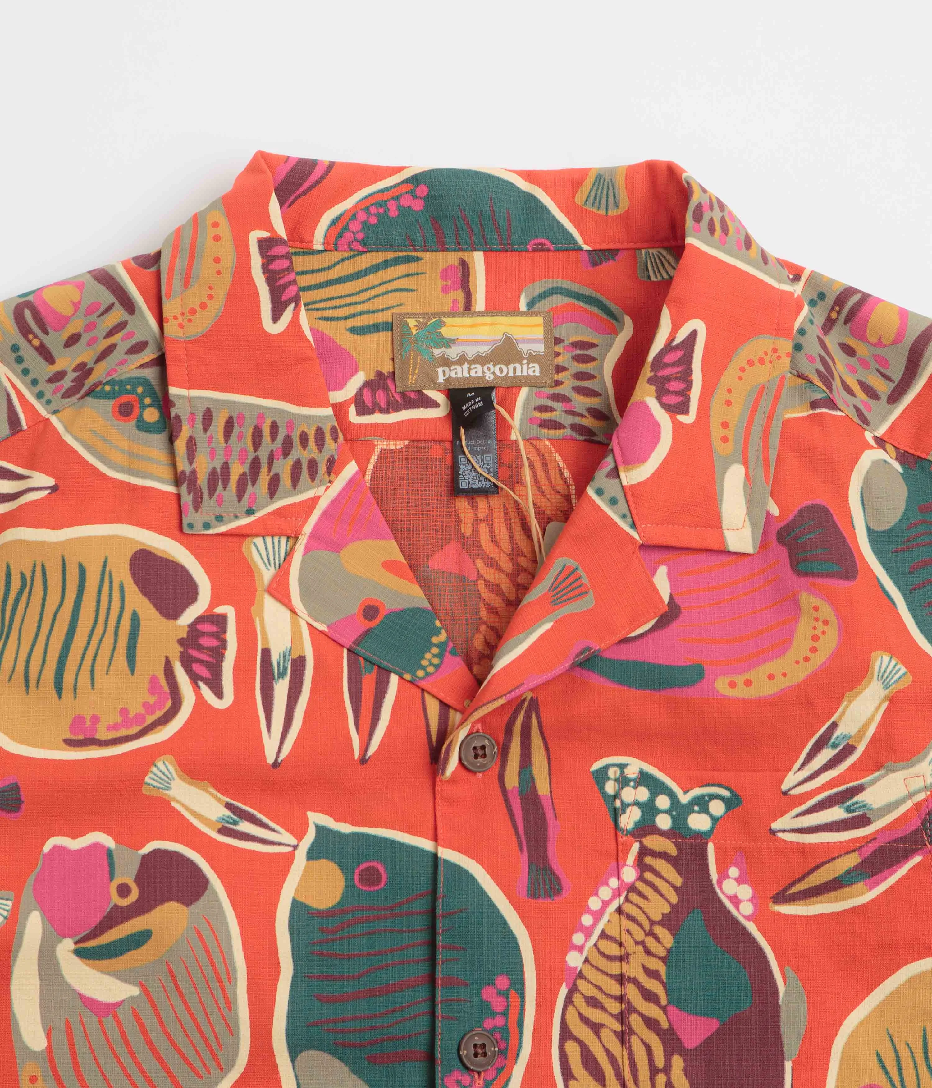Patagonia Tidal Threads Camp Shirt - Wrasse: Pollinator Orange