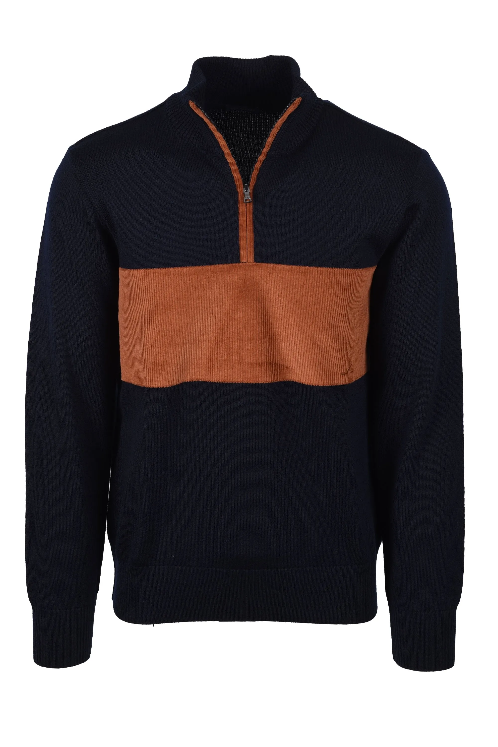 Paul And Shark Half Zip Knitwear Navy/Rust