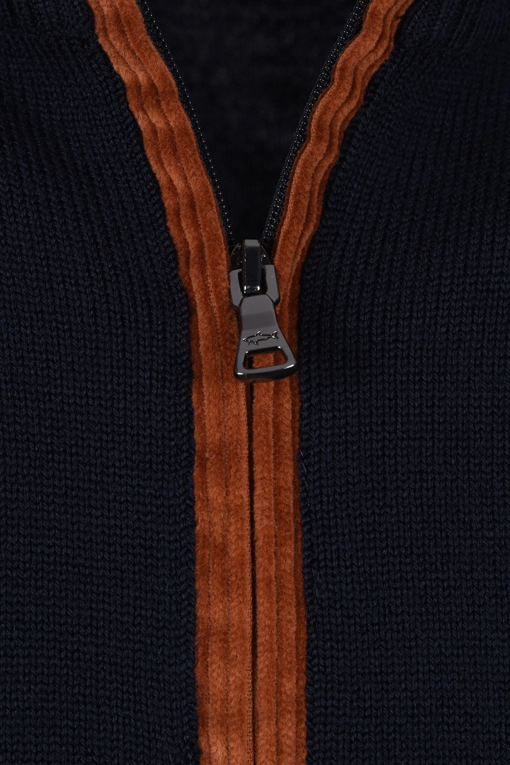 Paul And Shark Half Zip Knitwear Navy/Rust