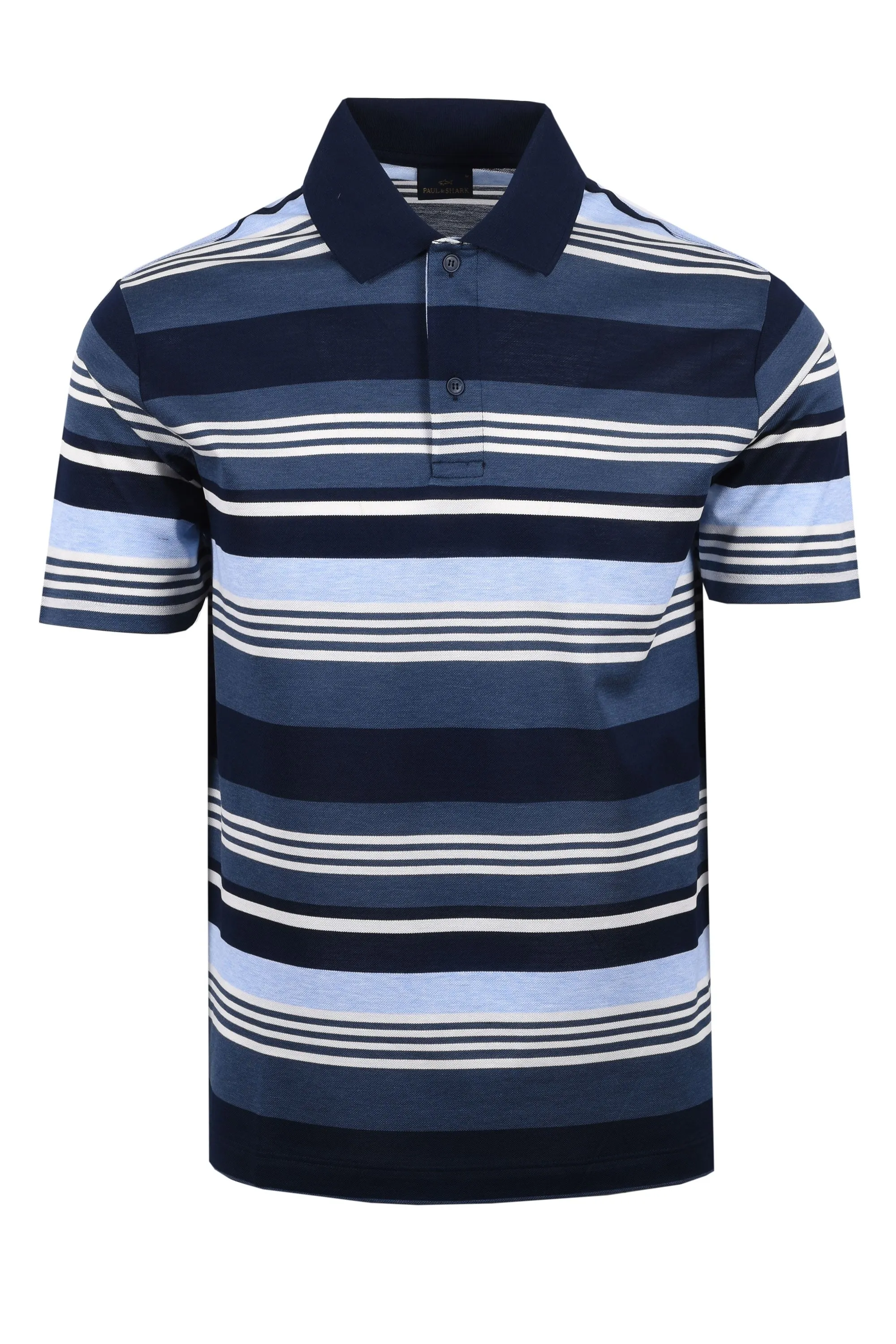 Paul And Shark Polo Blue/White Multi Stripe