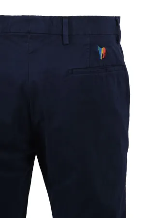 Paul Smith Mid Fit Zebra Logo Chinos Navy