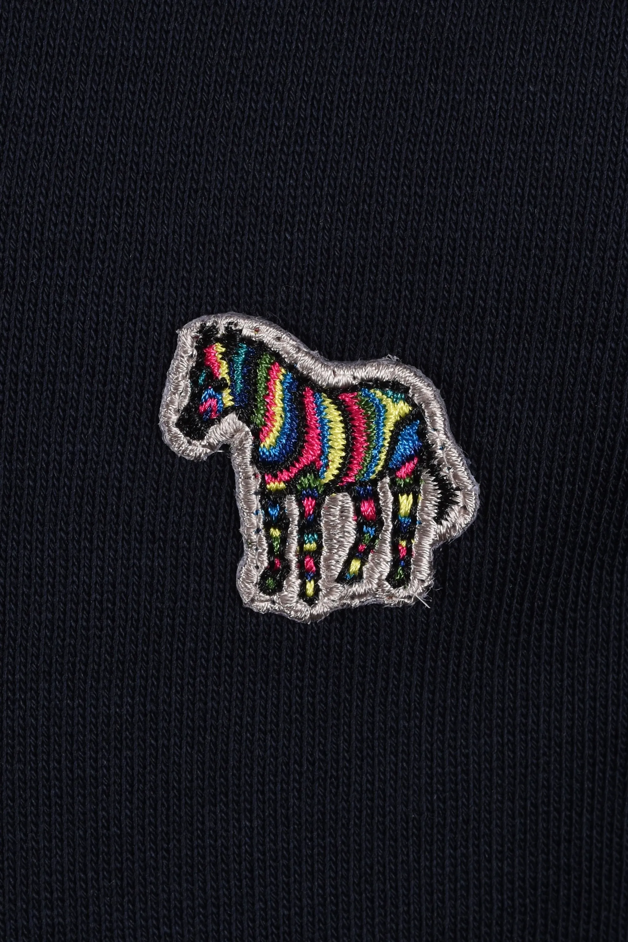 Paul Smith Reg Fit Half Zip Sweat Zebra Dark Navy