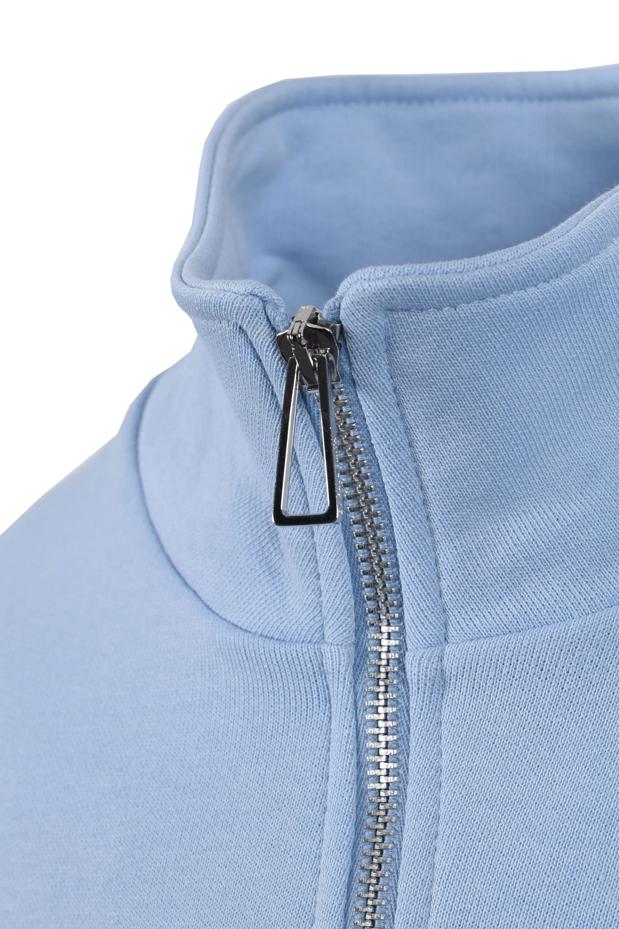 Paul Smith Reg Fit Half Zip Sweat Zebra Light Blue