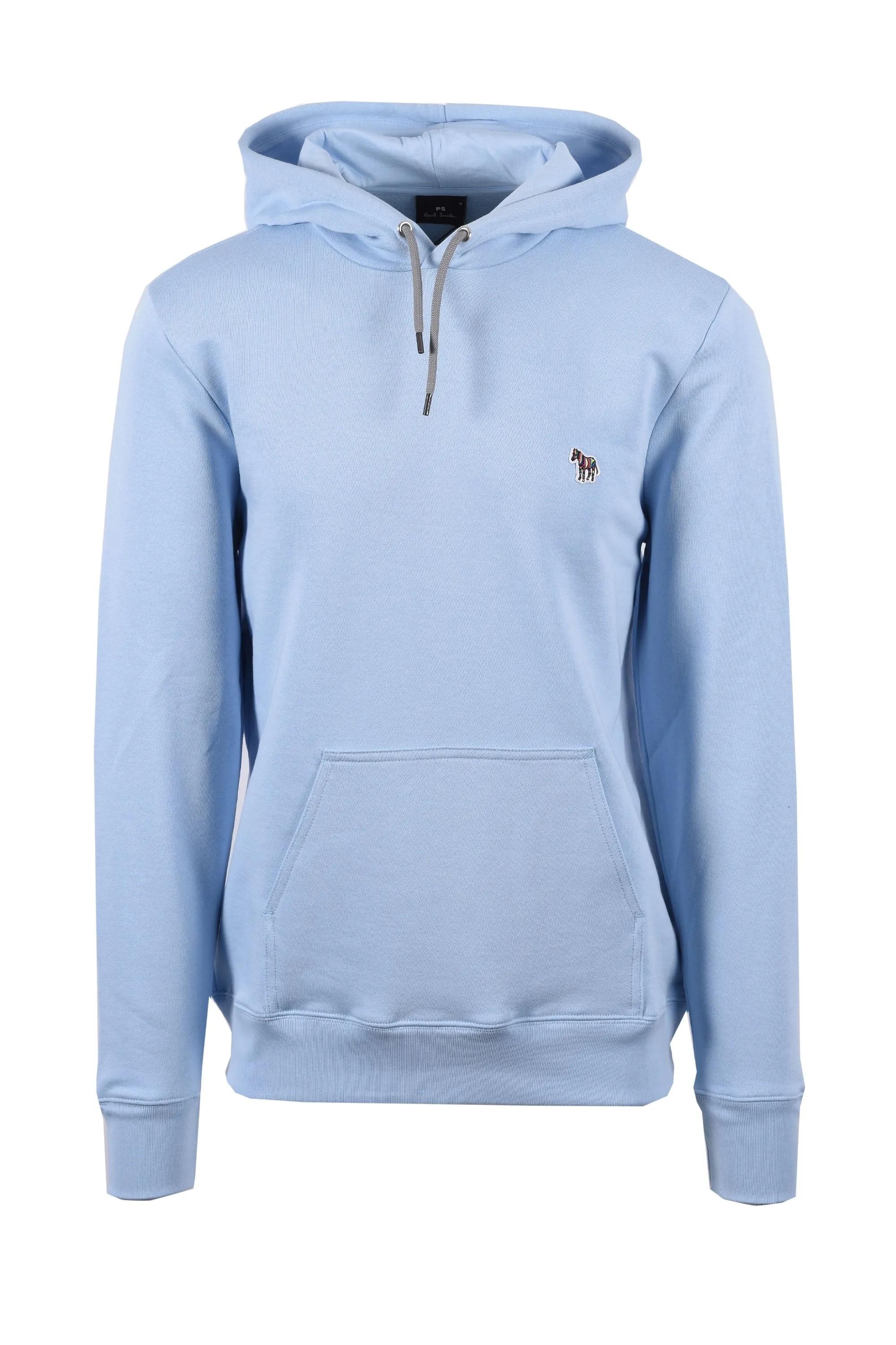 Paul Smith Reg Fit Zebra Logo Hoodie Light Blue